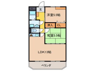 シャルマン冨士塚の物件間取画像